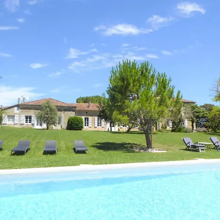 בית נופש Larroque-sur-l'osse Chateau Sleeps 12 Pool Wifi *